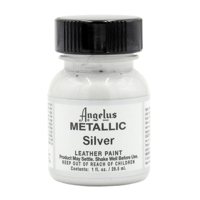 Metallic Silver Leather Paint by Angelus 29.5ml