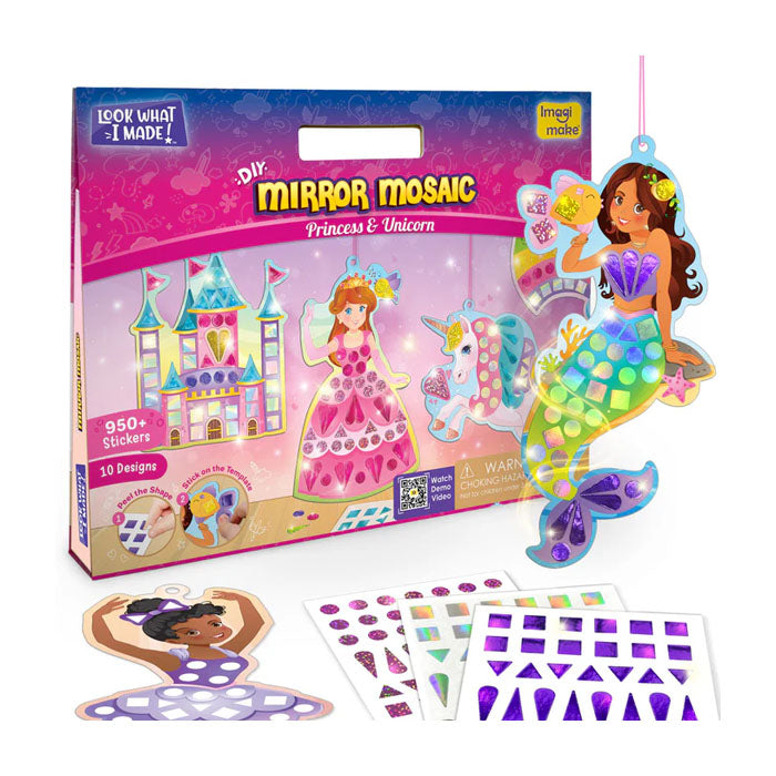 Imagimake Mirror Mosaic: Princess &Amp; Unicorn