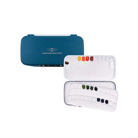 Mijello Airtight Double Decker Watercolor Palette 40 Wells Mijello