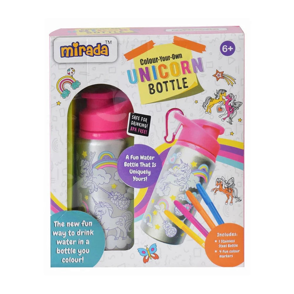 Mirada Colour Your Own Unicorn Bottle DIY Craft Kit