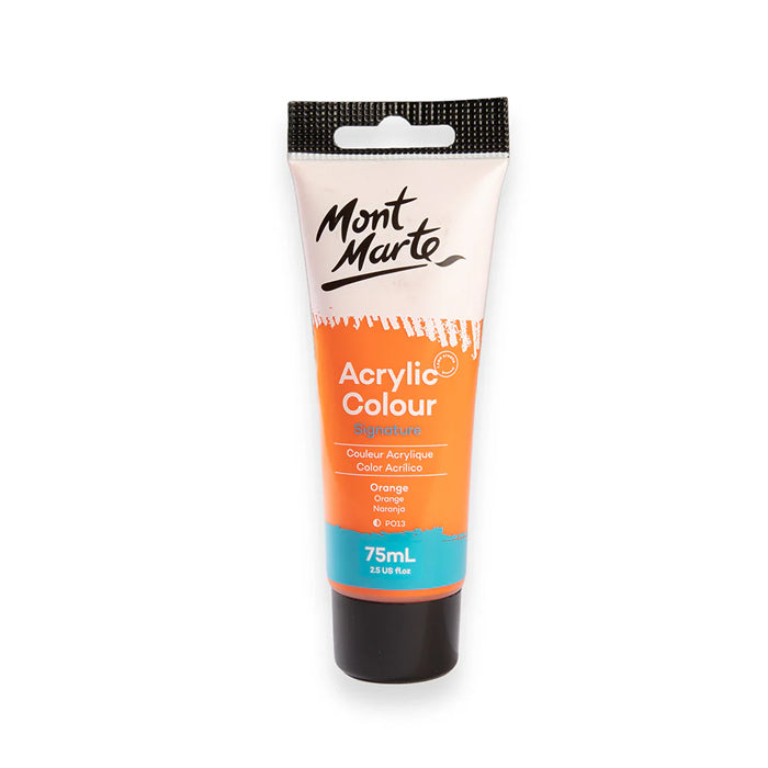 Orange Monte Marte Acrylic Paint Tube.