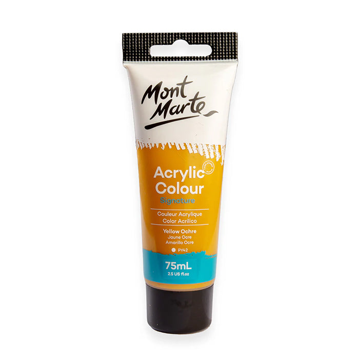 Yellow Ochre Monte Marte Acrylic Paint Tube.