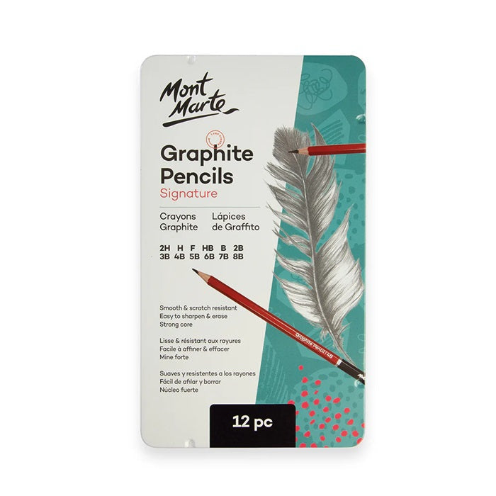 Mont Marte Signature Graphite Pencils Set Of 12
