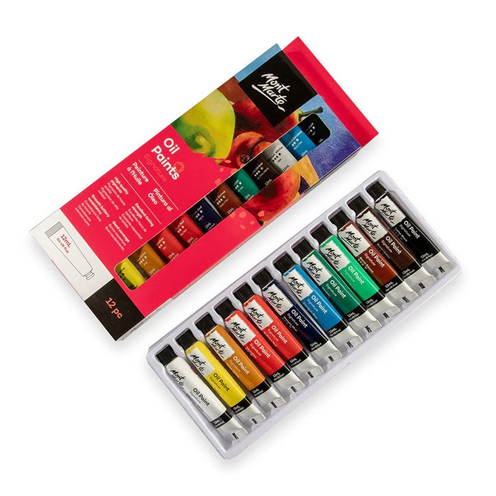 Mont Marte Oil Colour Paint Sets (Choose Size)