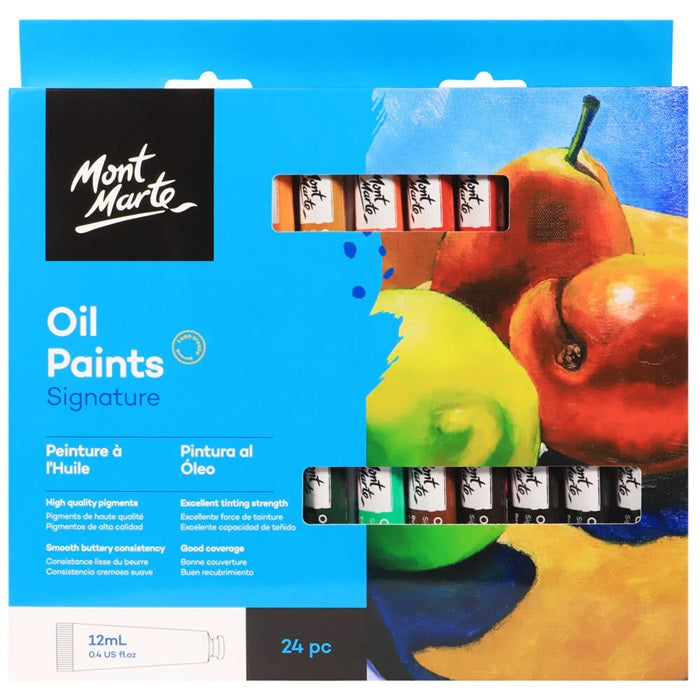 Mont Marte Oil Colour Paint Sets (Choose Size)