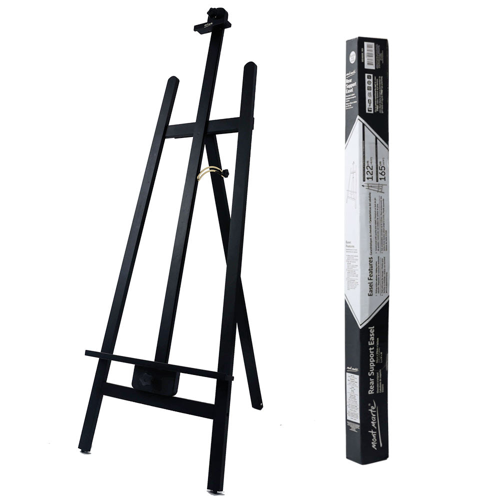 Mont Marte A Frame Floor Easel Signature Black Wooden Easel