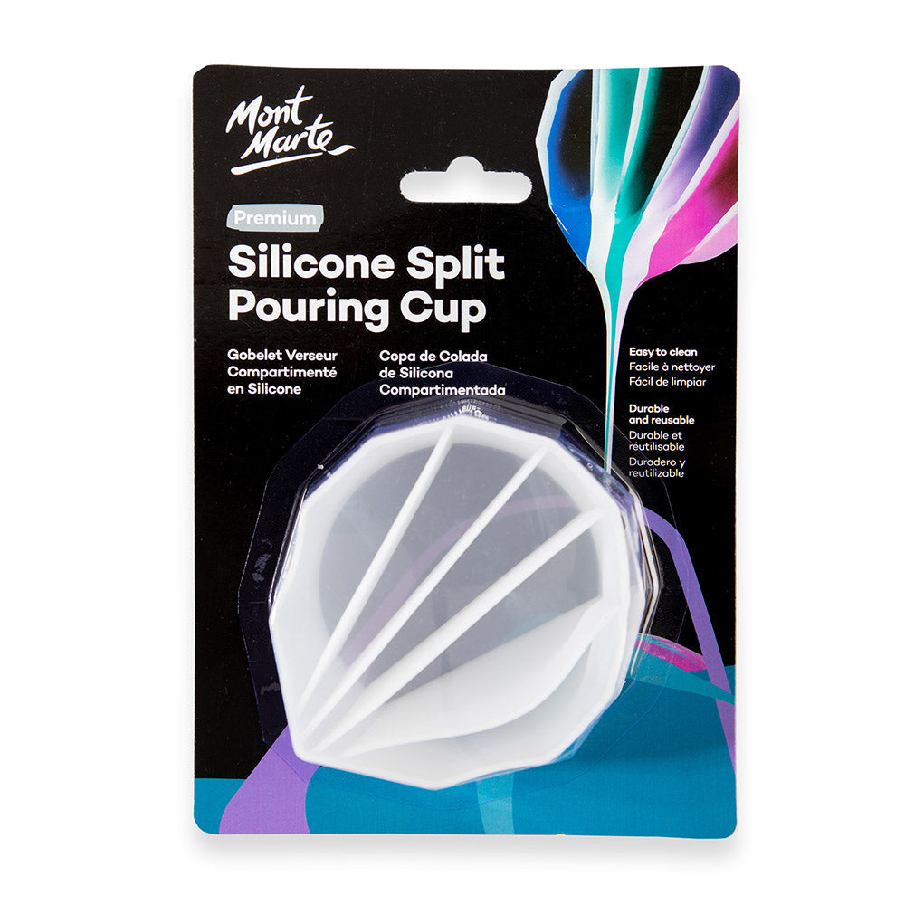 Mont Marte Silicone Split Pouring Cup Premium 5 Segment