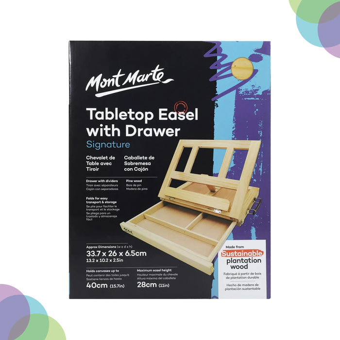 Mont Marte Table Easel With Drawer