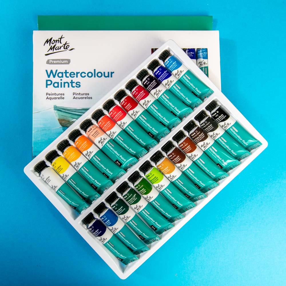 Mont Marte Watercolour Paint Set 12pc x 8ml