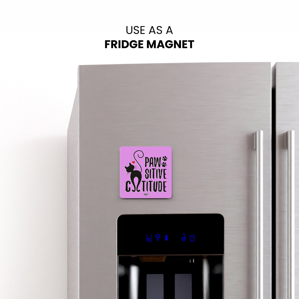 Mooch Magnetic Coaster - Paw Sitive Catitude Mooch