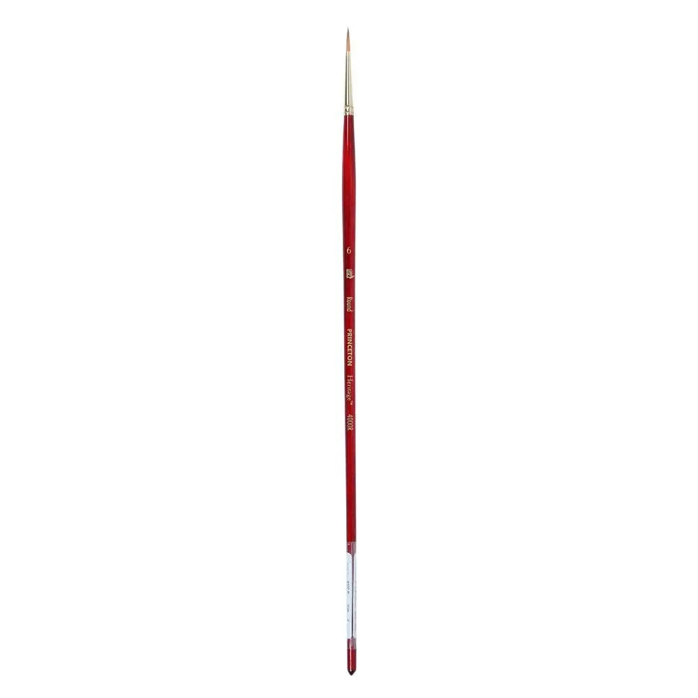 Princeton Heritage Long Handle Brush Series 4000 For Oil and Acrylic Paintings Princeton