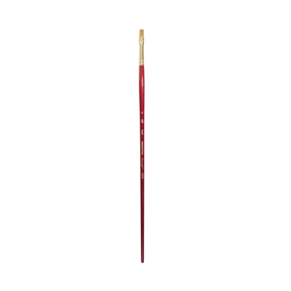 Princeton Heritage Long Handle Brush Series 4000 For Oil and Acrylic Paintings Princeton
