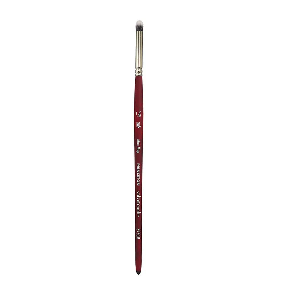 Princeton Velvetouch Luxury Synthetic Blend Brush 3950 Series For Mixed Media Paintings Princeton