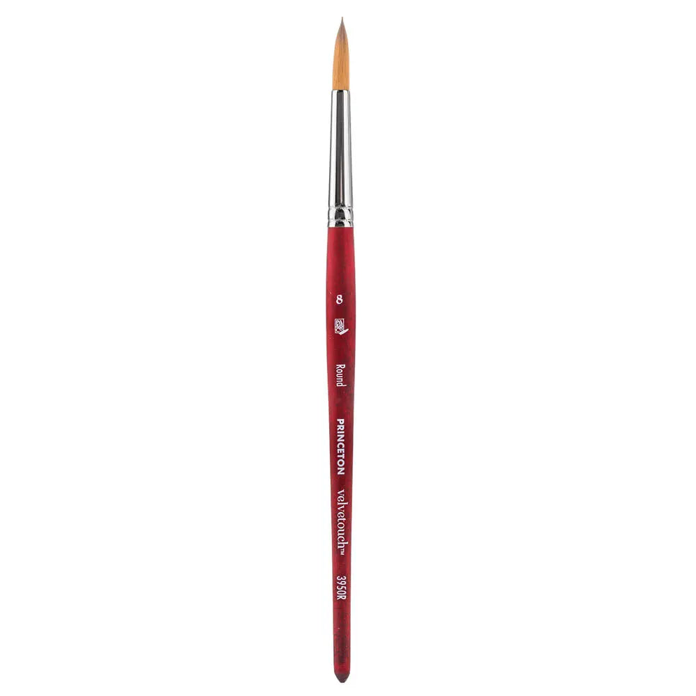 Princeton Velvetouch Luxury Synthetic Blend Brush 3950 Series For Mixed Media Paintings Princeton