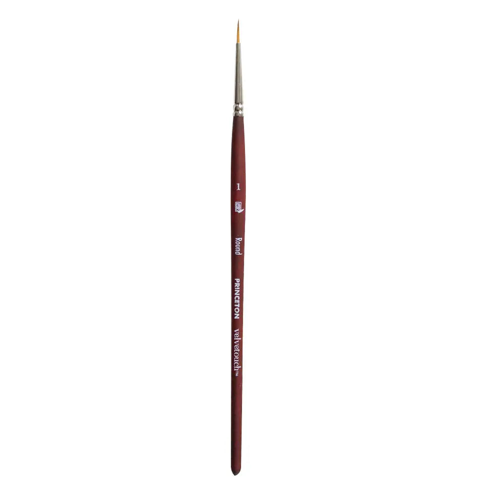 Princeton Velvetouch Luxury Synthetic Blend Brush 3950 Series For Mixed Media Paintings Princeton