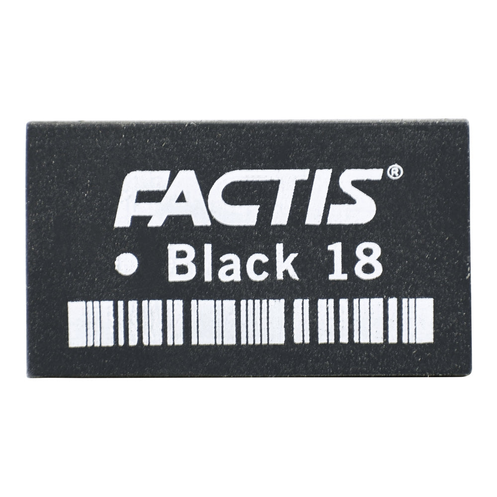 Factis Black 18 Eraser for Dark Paper and Boards