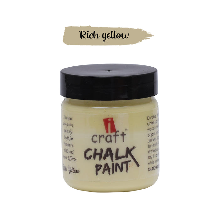 ICRAFT CHALK PAINTS 100 ML RICH YELLOW