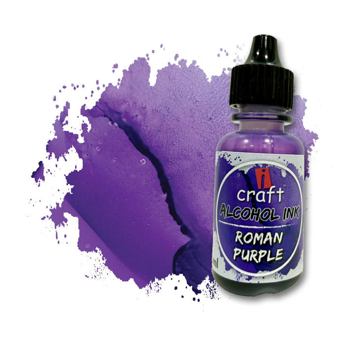 ICRAFT alcohol ink in roman purple color 15ml.