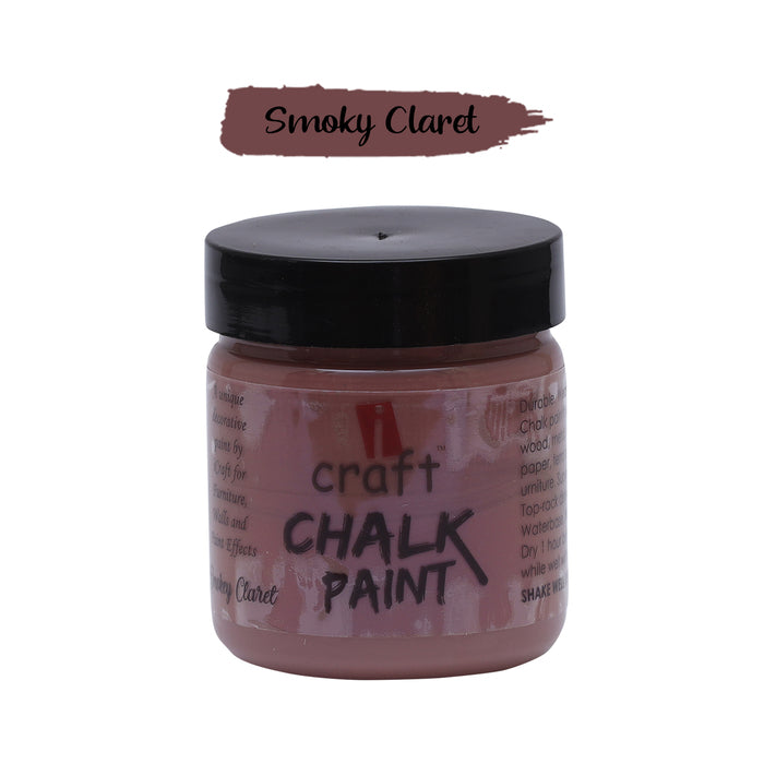 ICRAFT CHALK PAINTS 100 ML SMOKY CLARET