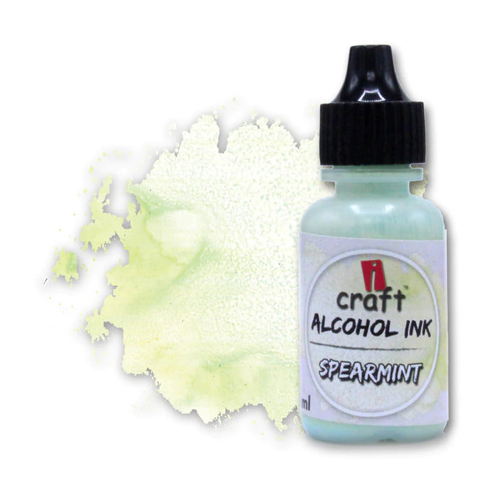 ICRAFT alcohol ink in spearmint color 15ml.