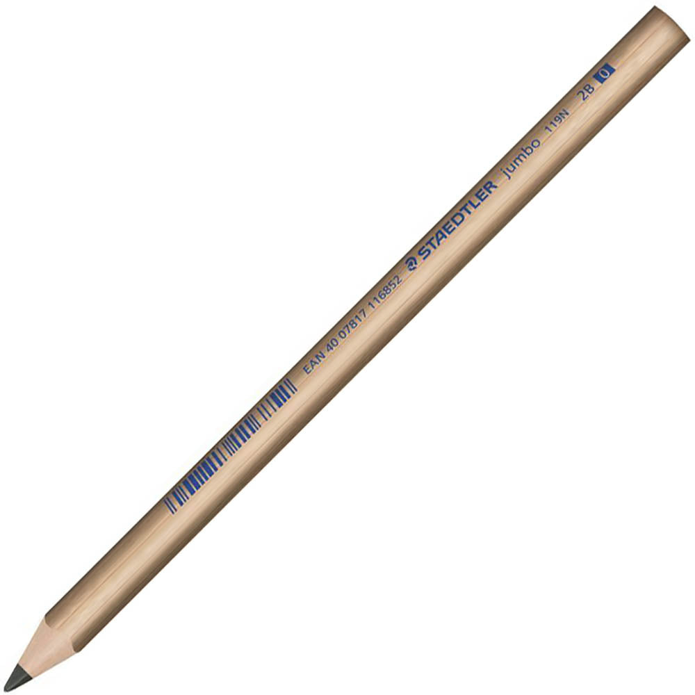Staedtler Jumbo Natural Pencil Triangular Grip 2B