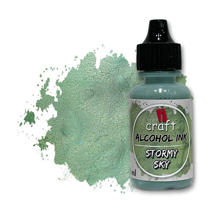 ICRAFT alcohol ink in stormy sky color 15ml.