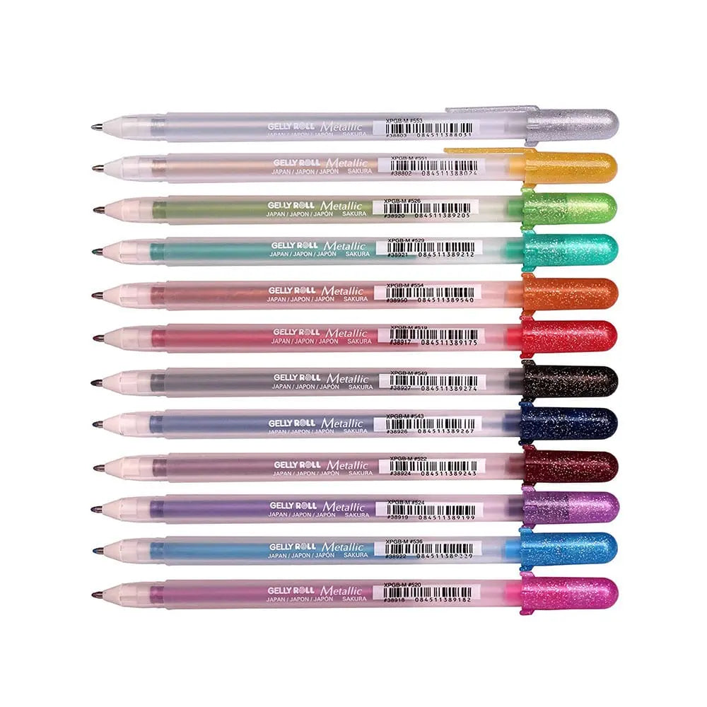 Sakura Gelly Roll Gel Pen Set - 12pcs Sakura