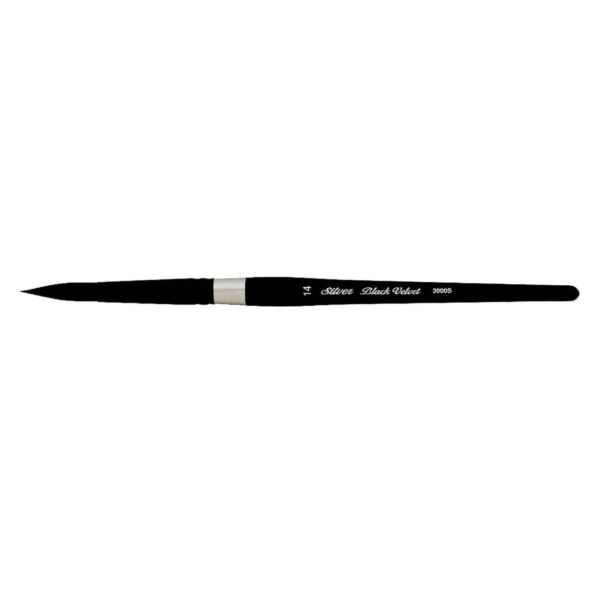 Silver Black Velvet Round Brush- 3000S Silver