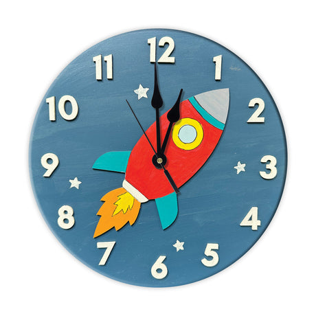 iCraft DIY Clock Kit - Spaceship Theme Decor Craft for Kids iCraft