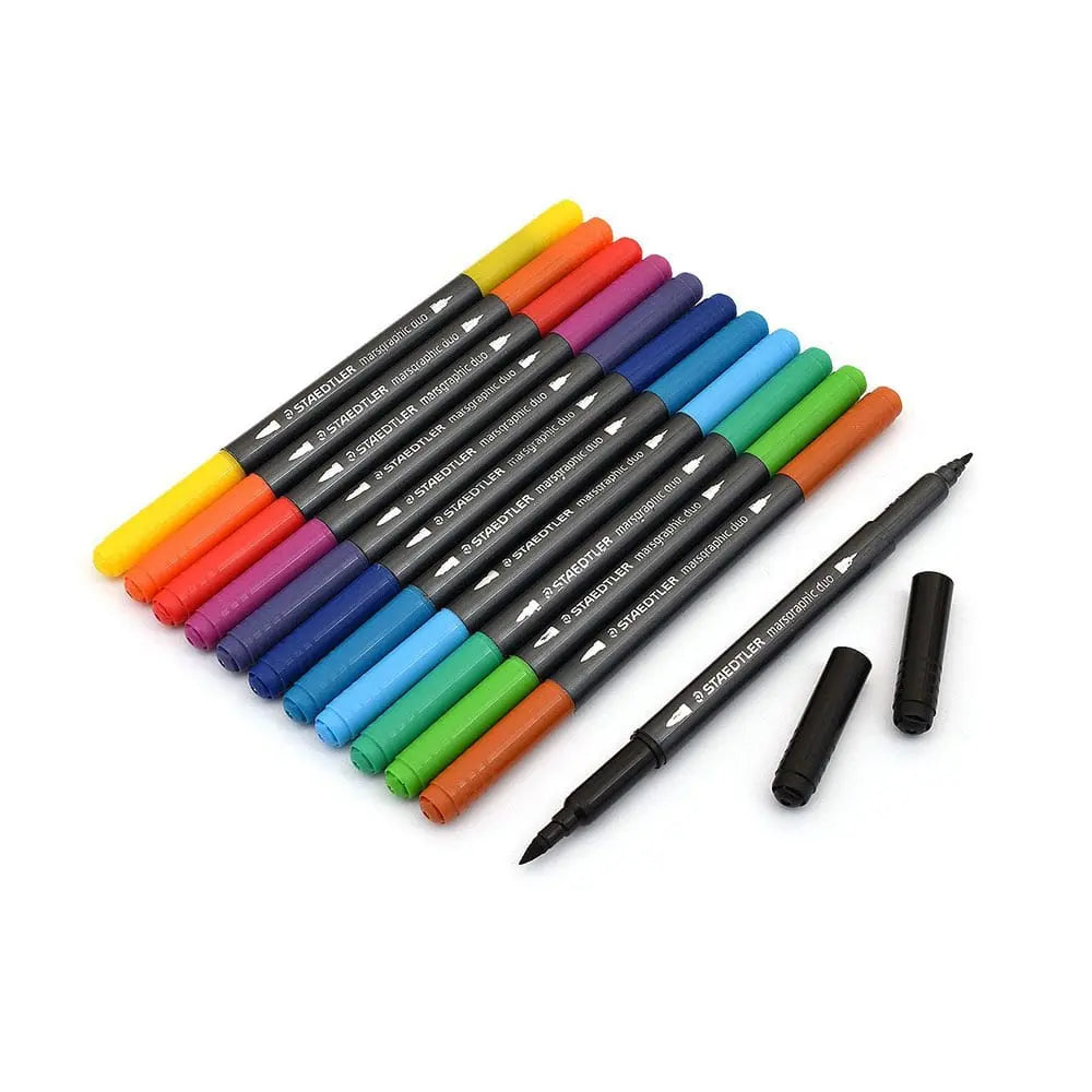 Staedtler 12 Brush Letter Duo Set Staedtler