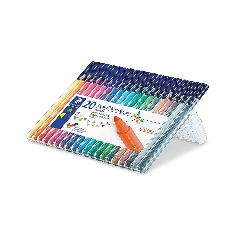 Staedtler Triplus Fibre Tip Pens Set - 20pcs 1.0mm Staedtler
