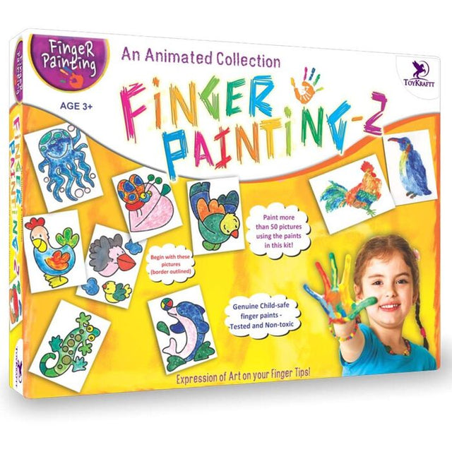 A BOX OF FINGER PAINTING - 2
