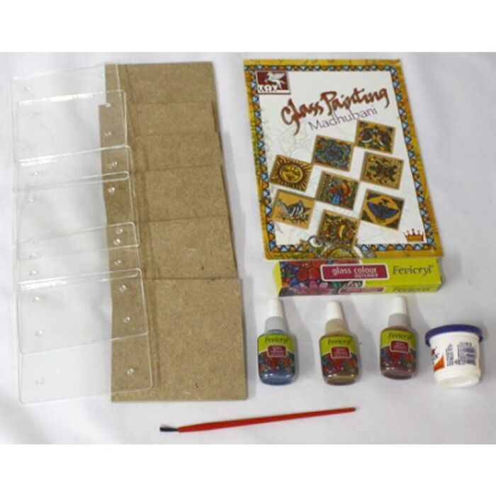 Madhubani Coasters With Glass Paints �����������