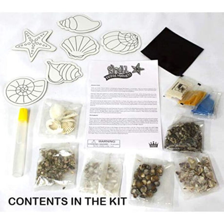 Shells Fridge Magnet: Create Beautiful Mosaic Magnets With Natural Seashells