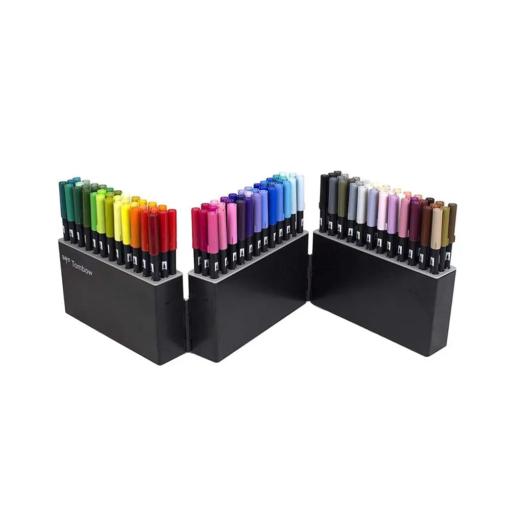 Tombow 108-Piece Dual Brush Pen Set in Marker Case Tombow