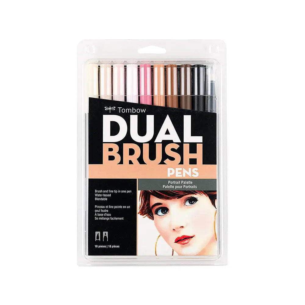 Tombow Dual Brush Pens Colour Set - Portrait Palette Tombow
