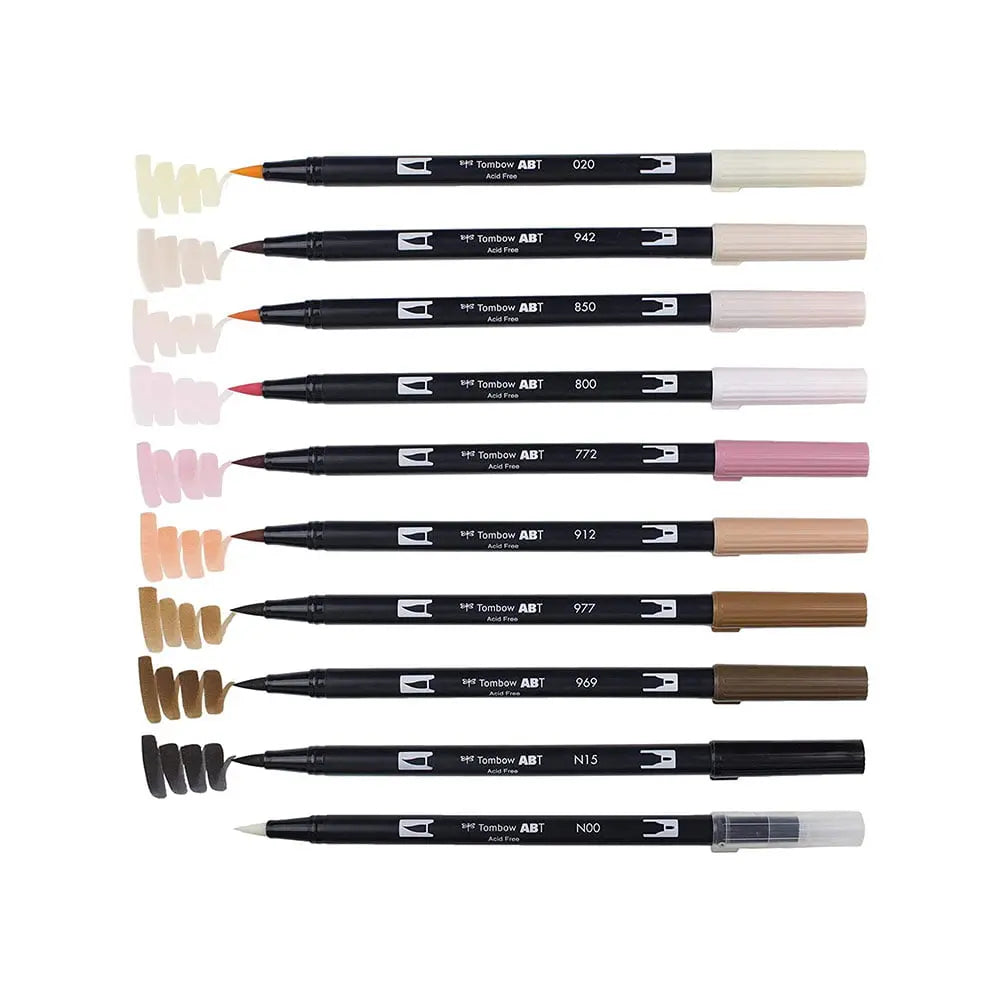 Tombow Dual Brush Pens Colour Set - Portrait Palette Tombow