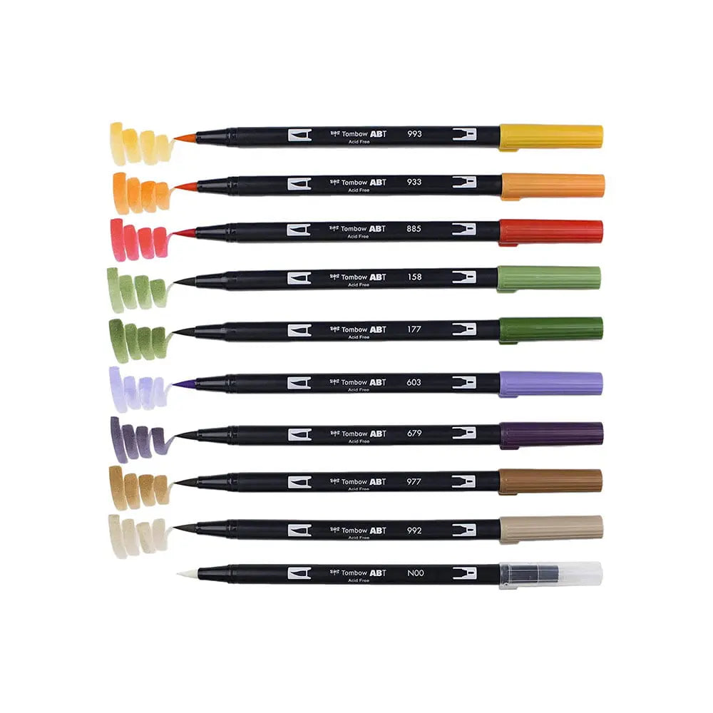 Tombow Dual Brush Pens Colour Set - Secondary Palette Tombow