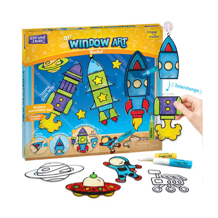 Imagimake Diy Window Art Rocket