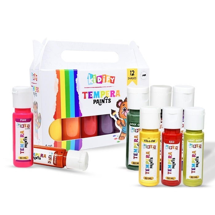 Icraft Kidify Tempera Paints ( 12 X 30 Ml)