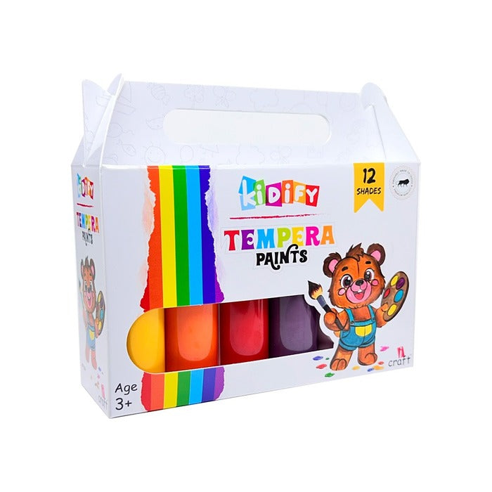 Icraft Kidify Tempera Paints ( 12 X 30 Ml)