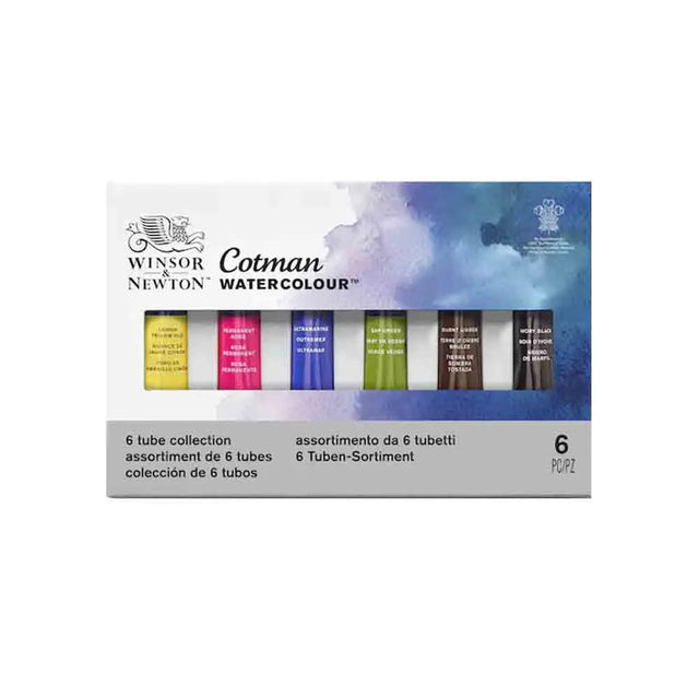 Winsor & Newton Cotman Water Colours - 6 Tubes Set Winsor & Newton