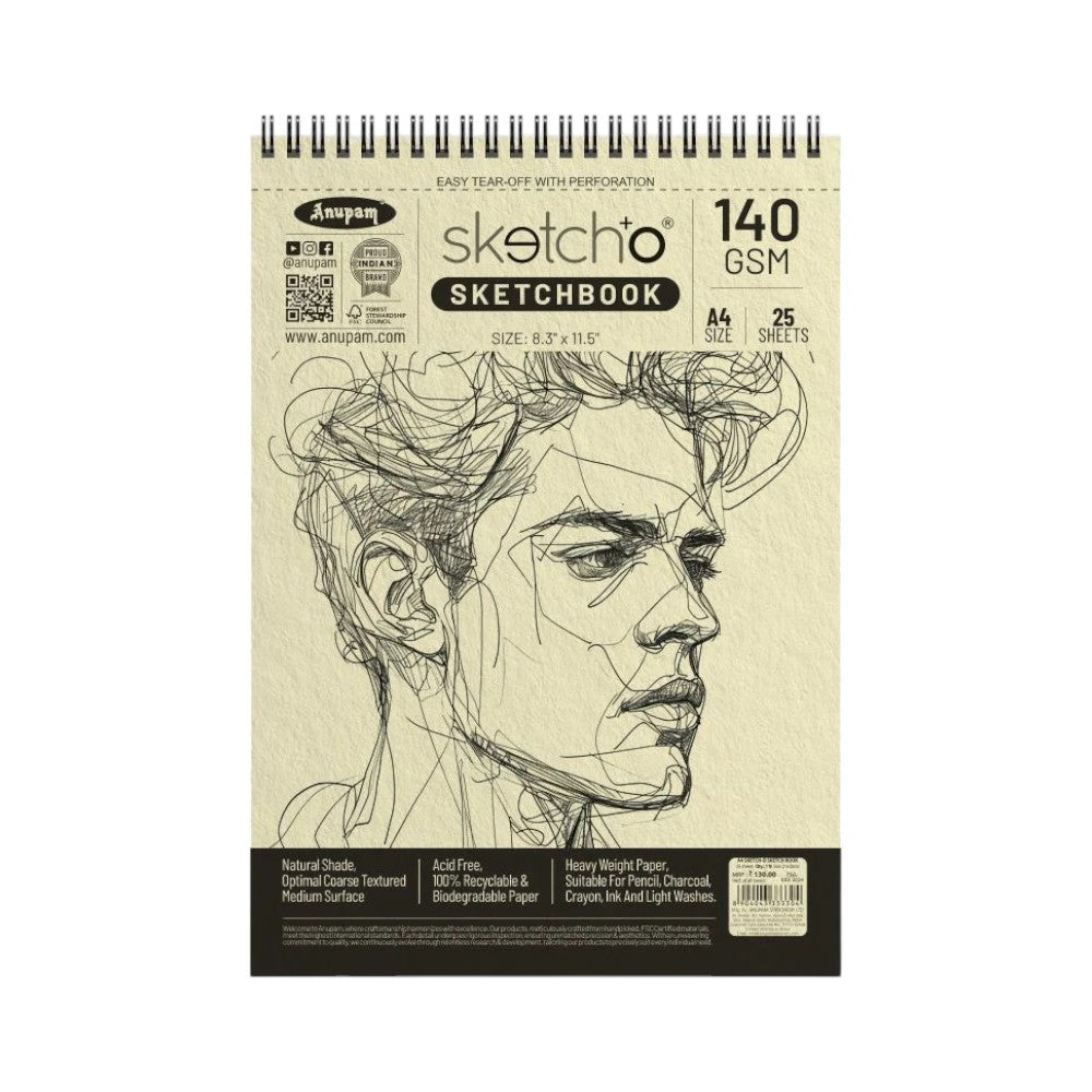 Anupam Sketcho Sketchbook A4 25 Sheets