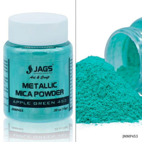 METALLIC MICA POWDER APPLE GREEN 15GM
