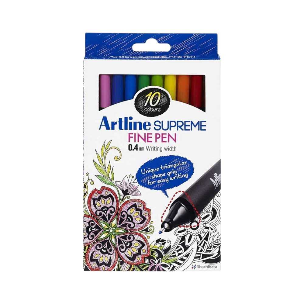 Artline Supreme Fine Pen 0.4mm - Available in Multiple Sets
