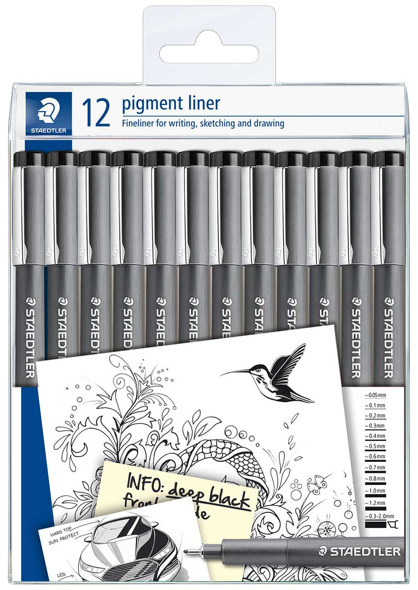 STAEDTLER Pigment Liner Set of 12