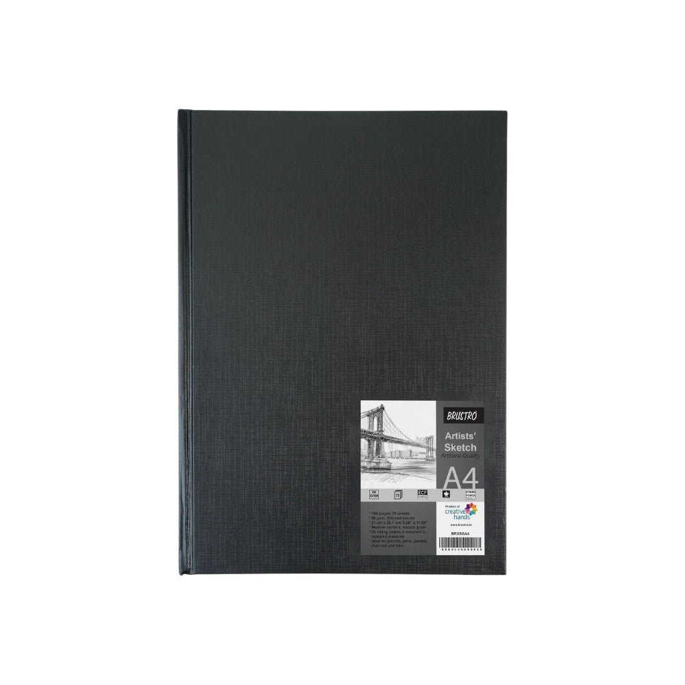 Brustro Artist Stitched Sketchbook A4 Portrait 90 GSM Front View