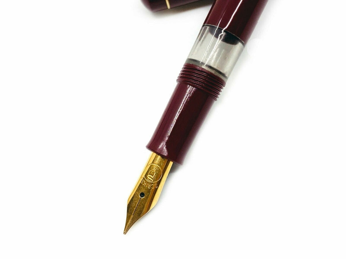 Scrikss | 419 Legendary | Classic | Fountain Pen | Burgundy Barrel - penpencilink