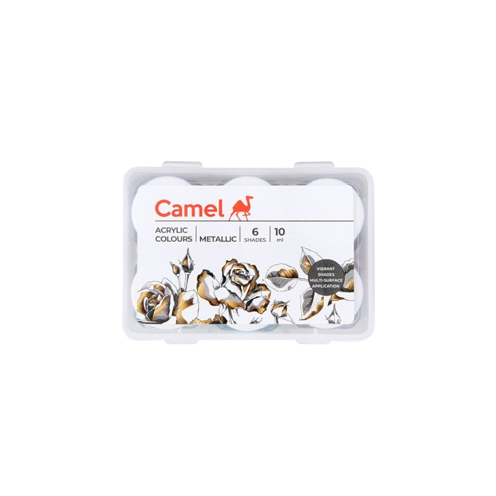 Camel Acrylic Colours Set - Ultra, Pearl, Metallic & Pastels