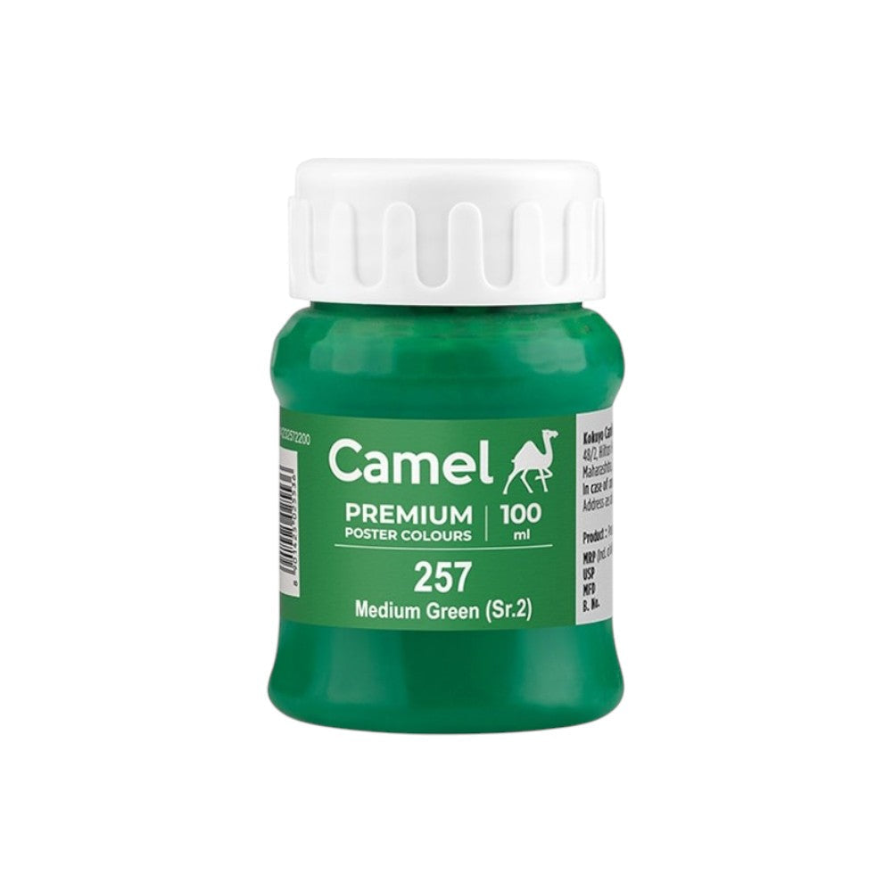 Camel Premium Poster Colour - 100ml - Matte Finish - Choose Colour